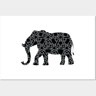 Black And White Elephant | For black and white designs lovers Posters and Art